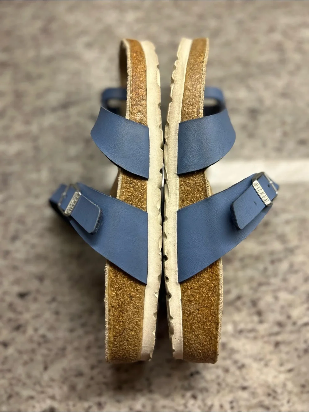 Birkenstock Mayari Blue Strappy Sandals with Buckle size 6(37)